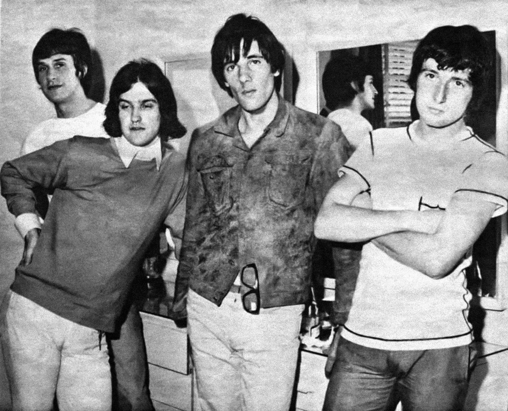 The Kinks in June 1965: Mick Avory, Pete Quaife, Ray Davies, and Dave Davies