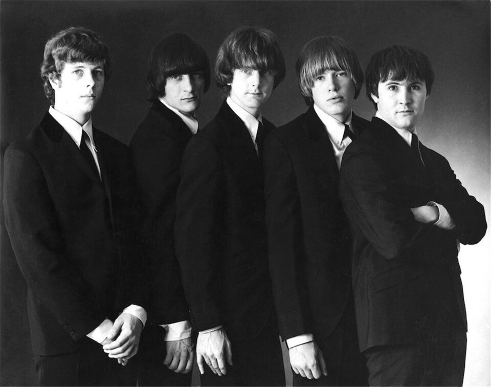 The Byrds pose for a publicity photo, June 1965