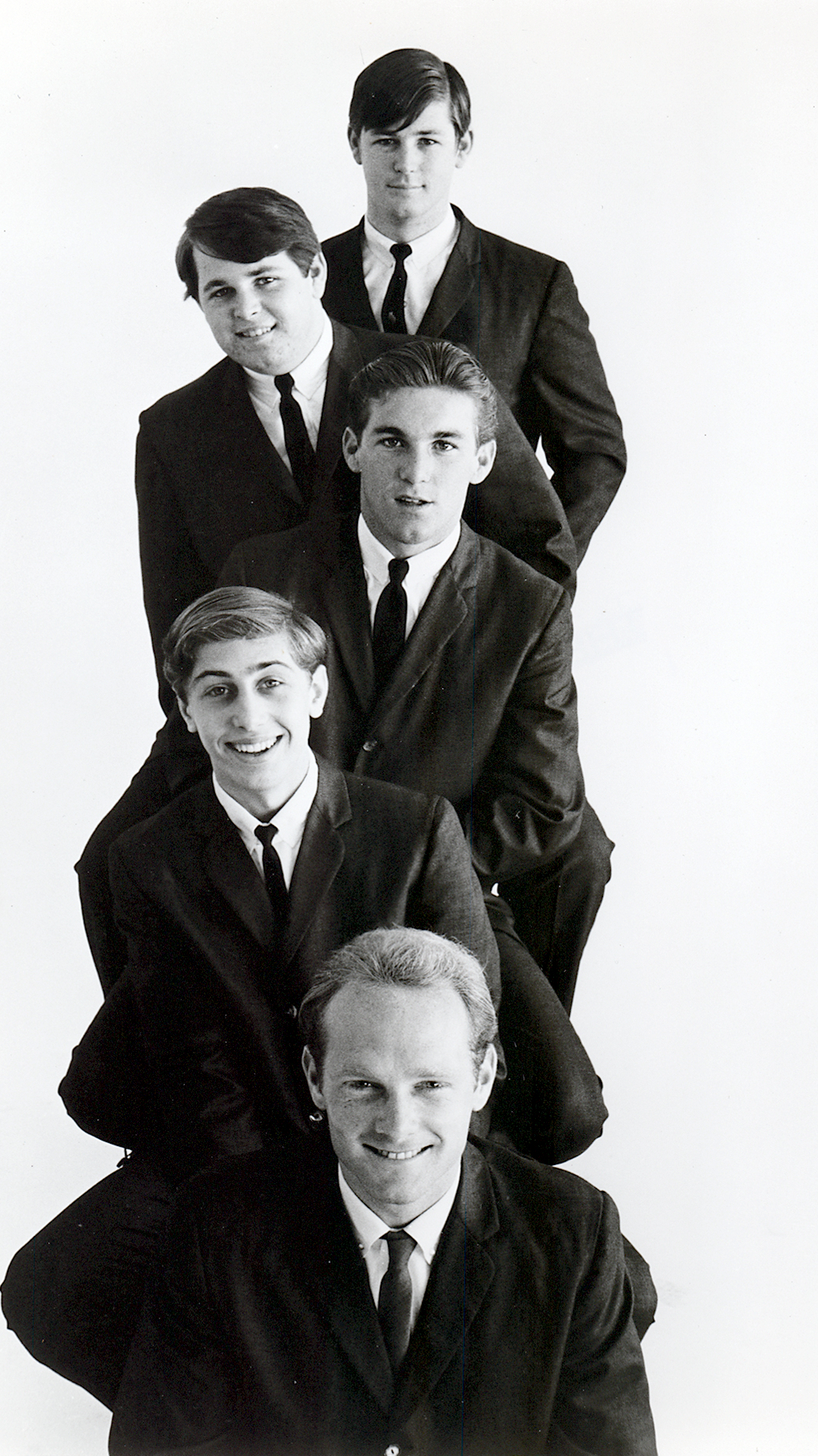 The Beach Boys pose for a Capitol Records publicity photo, 1962