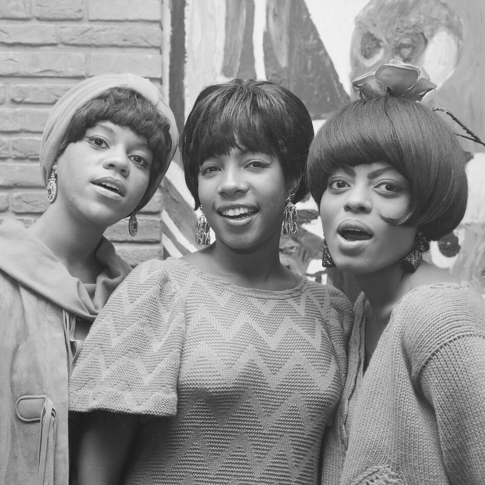 The Supremes at a hotel press event, September 1965