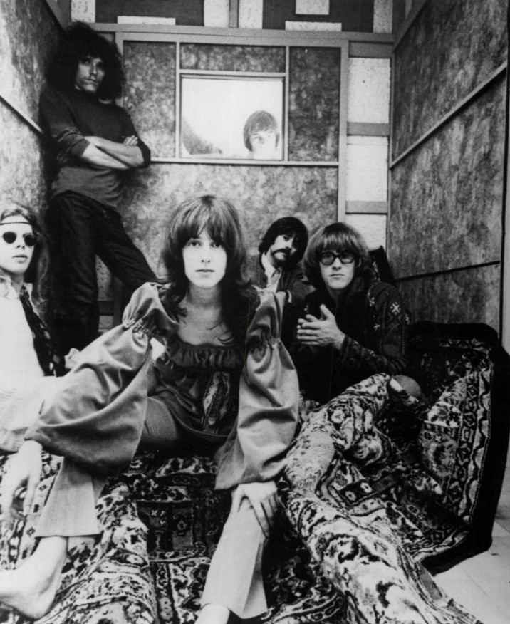 Jefferson Airplane pose for a publicity photo, circa 1967