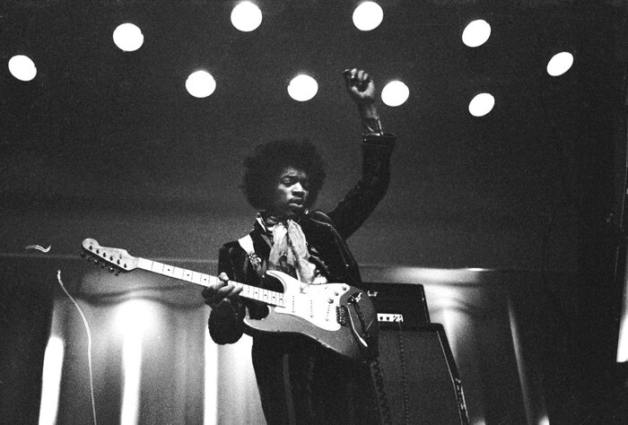 Jimi Hendrix performing in Helsinki, May 1967