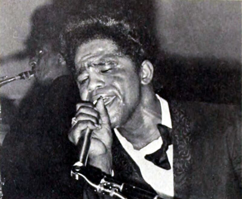 James Brown performing at Clemson University, 1964