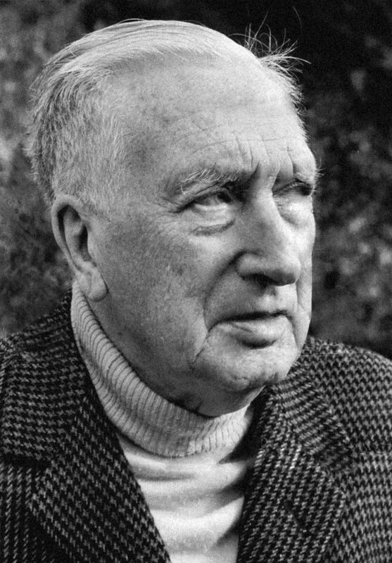 Composer Sir William Walton pictured in 1976