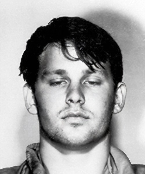 Jim Morrison's Tallahassee police booking photo, September 28, 1963