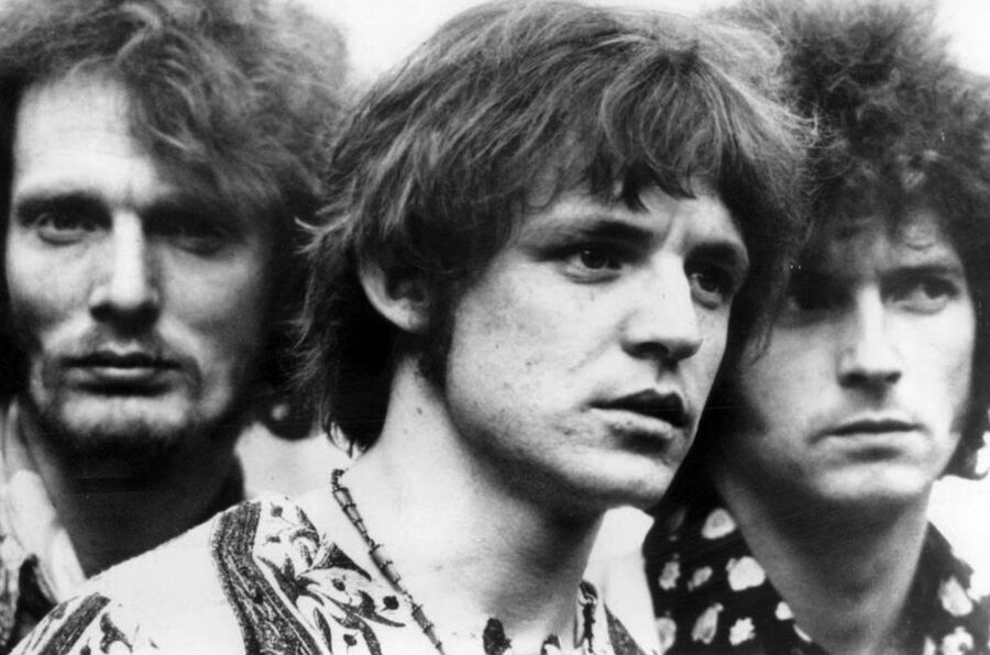 Cream: Jack Bruce, Ginger Baker, and Eric Clapton, pictured in the 1960s