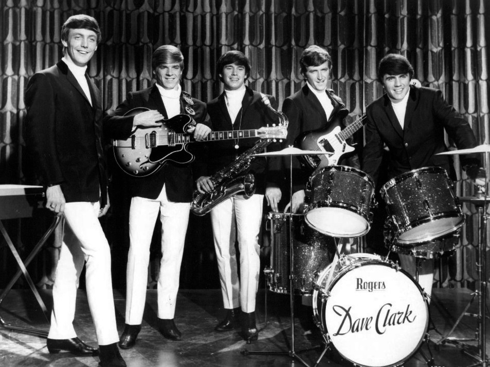 The Dave Clark Five posed with their instruments in a 1964 MGM publicity photo