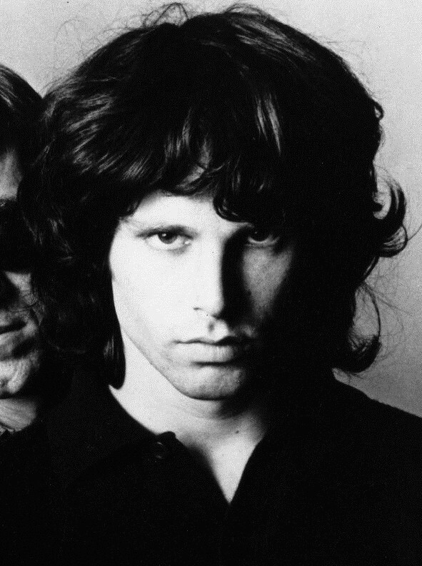 Jim Morrison of The Doors in a close cropped November 1966 Elektra Records publicity photo