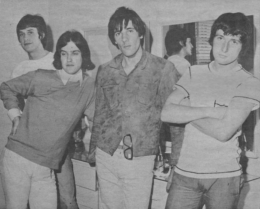 The Kinks in 1965: Mick Avory, Pete Quaife, Ray Davies, and Dave Davies